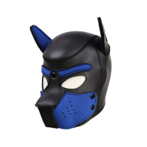 Máscara Puppy Play Azul de Neoprene