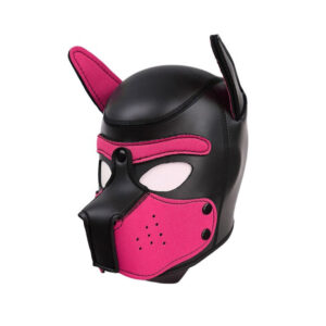 Máscara Puppy Play Rosa de Neoprene