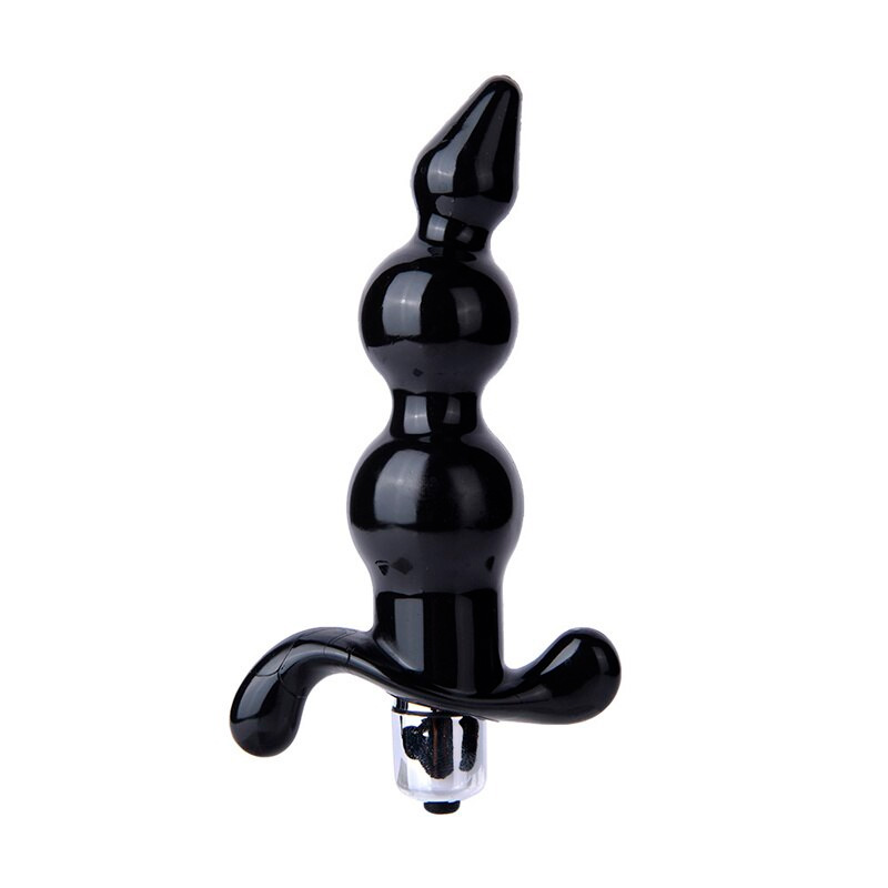 Plug Anal Beads Curvado com Vibro