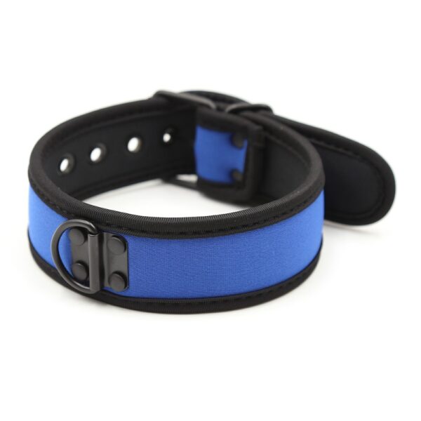 Coleira em Neoprene Azul para Puppy Play