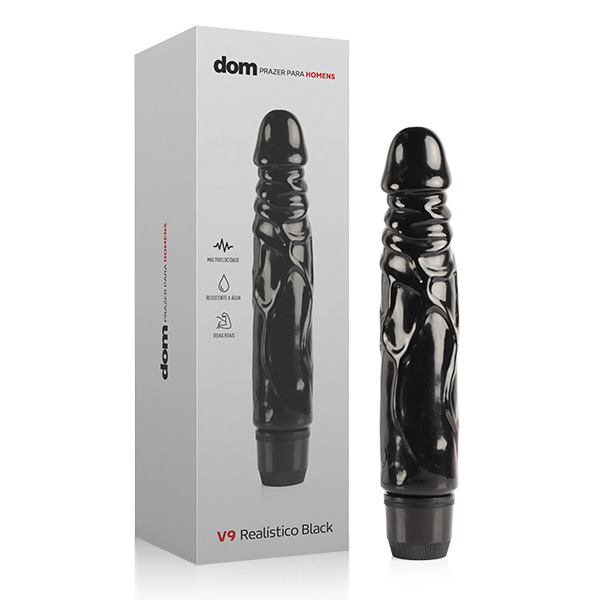 Dildo V9 Realístico 3,4x17,5cm - DOM