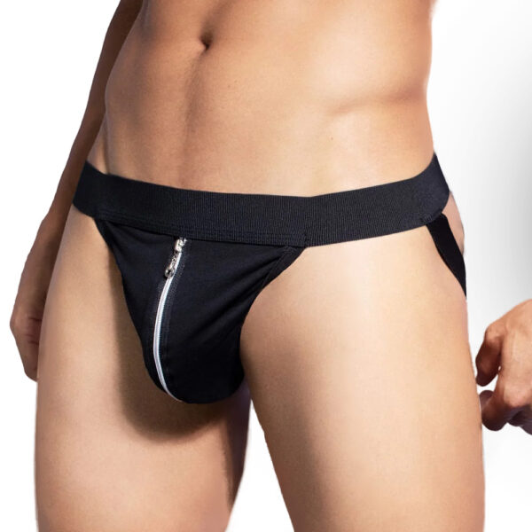 Jockstrap com Zíper preta