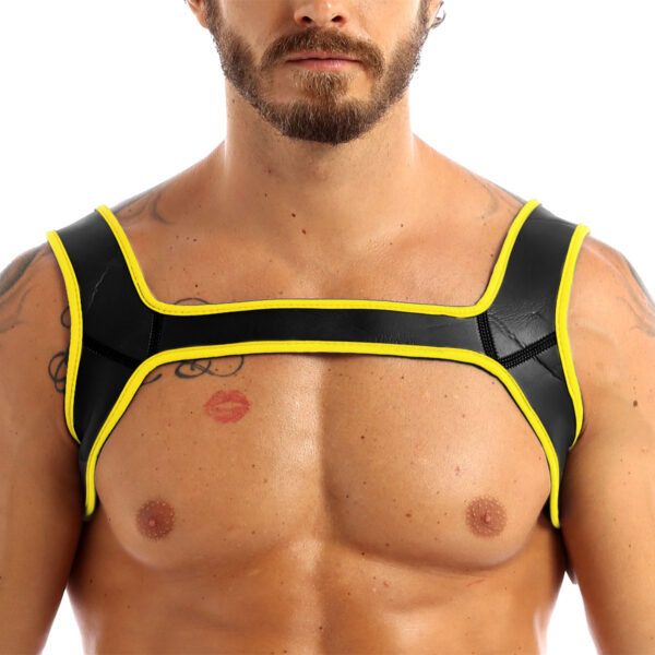 Harness Neoprene Amarelo e Preto