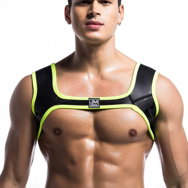 Harness de Neoprene Verde Neon e Preto produto Jockmail