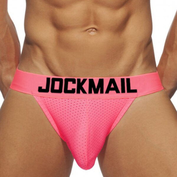 Jockstrap Jockmail Rosa Neon Florescente