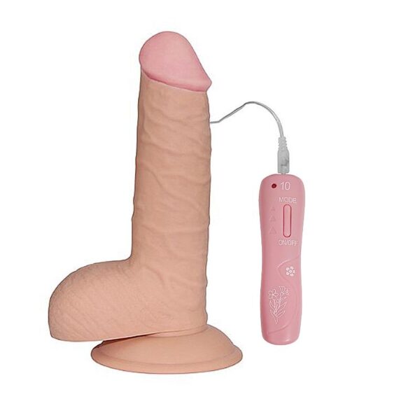 Dildo Cyberskin com Vibro tamanho 20x4,5cm