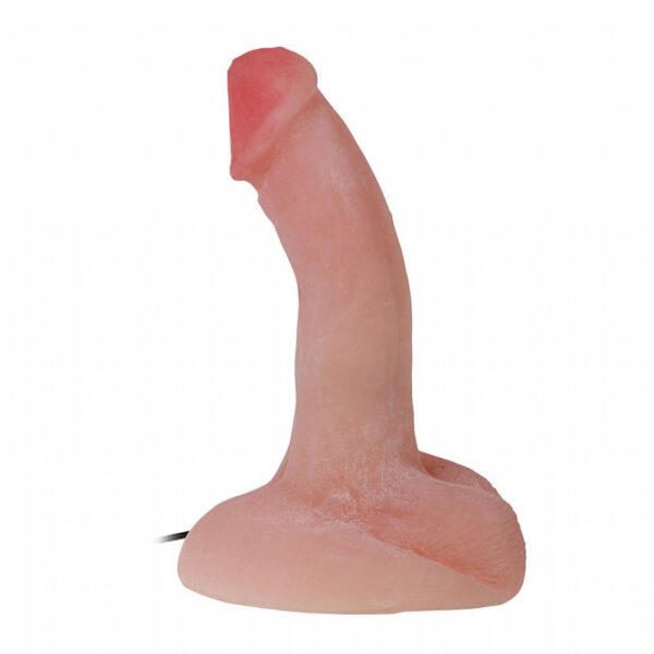 Dildo Rotativo Cyberskin Vibro, tamanho 20x4,5cm